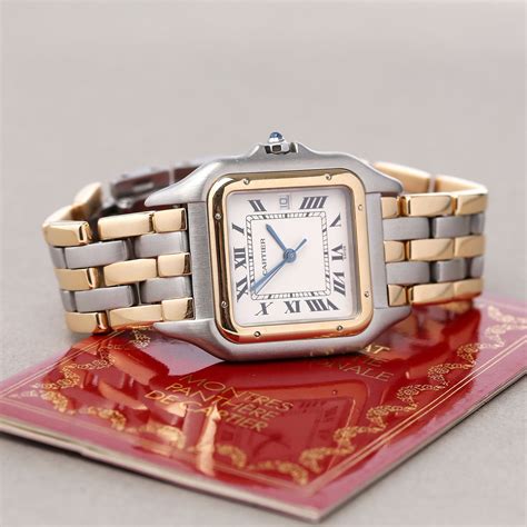 second hand cartier panthere watch|cartier panthere watch two tone.